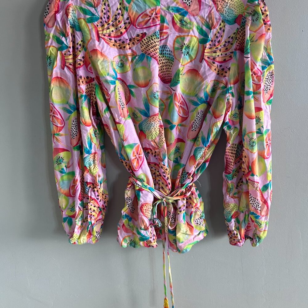 Farm Rio Tropical Print Blouse - Picture 3 of 4